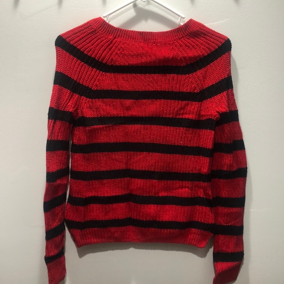 Red Striped Sweater - Picture 2 of 2